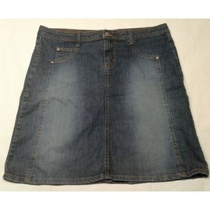 Women's Size 3x Blue Denim Jean Skirt
